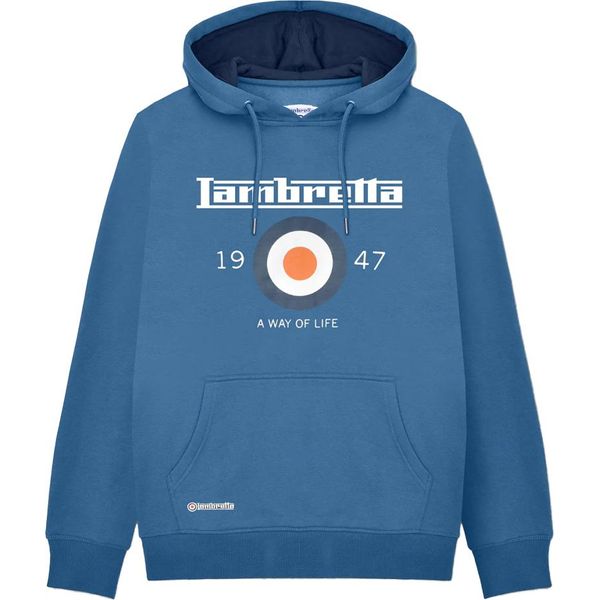 Lambretta - Maglia Con Cappuccio "AW24"" Da Uomo LB201 (Xxl) (Blu Scuro)"-image