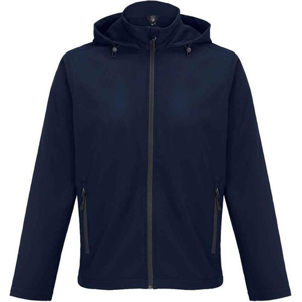 Sols - Giacca Softshell "Race"" Con Cappuccio Da Uomo PC7771 (S) (Blu Scuro)"-image