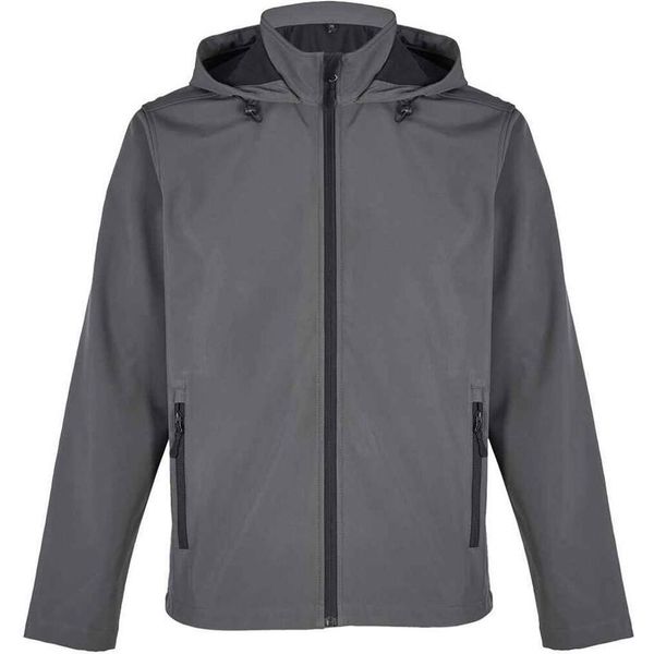 Sols - Giacca Softshell "Race"" Con Cappuccio Da Uomo PC7771 (M) (Antracite)"-image