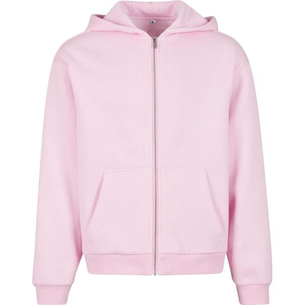 Build Your Brand - Felpa Con Cappuccio Con Zip A Tutta Lunghezza Per Uomo/Donna Unisex RW10625 (Xl) (Rosa Chiaro)-image