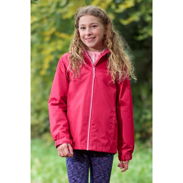 Mountain Warehouse - Giacca "Torrent"" Impermeabile Per Bambini MW2466 (146-152) (Rosa Scuro)"-image