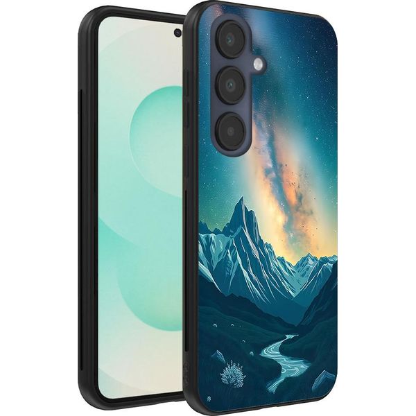 Smartphonica Custodia Per Telefono Adatta A Samsung Galaxy S25 Plus Con Impronta Di Cielo Stellato - Custodia Backcover In Tpu Con Design Spaziale E A Forma Di Via Lattea-image