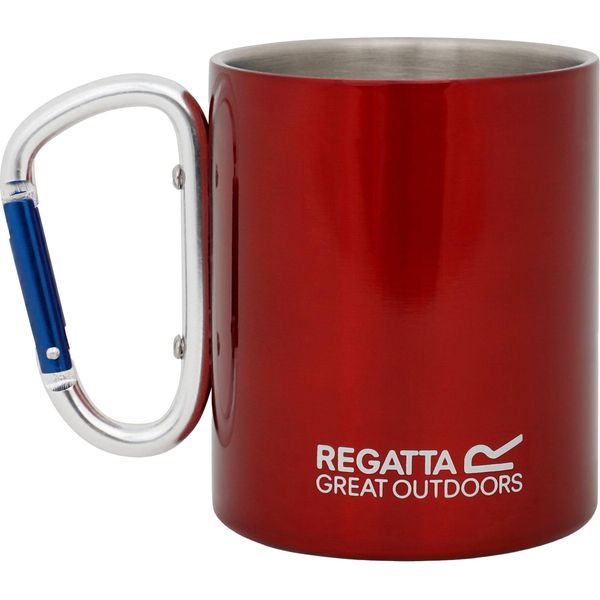 Tazza Regatta Great Outdoors In Acciaio Inox Con Gancio A Moschettone RG535 (Taglia Unica) (Rosso)-image