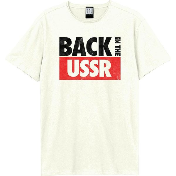 Amplified - Maglietta "Back In The Ussr"" Per Uomo/Donna Unisex GD2126 (M) (Bianco Sporco)"-image
