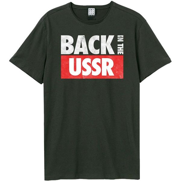 Amplified - Maglietta "Back In The Ussr"" Per Uomo/Donna Unisex GD2126 (3XL) (Charcoal)"-image