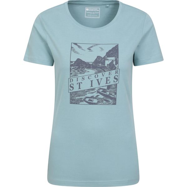 Mountain Warehouse - Maglietta "Discover St Ives"" Per Donna MW4027 (40 De) (Blau)"-image