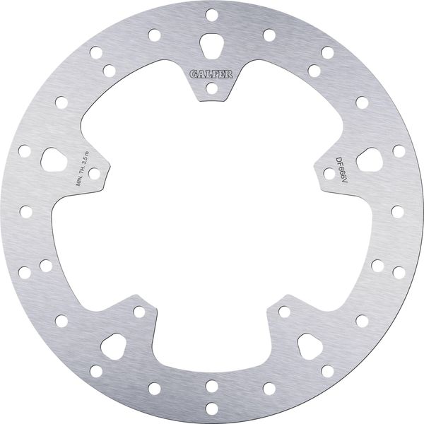 Disco Freno Galfer DF666V Round Rigido Posteriore 240X4Mm Per Piaggio Beverly I Abs Euro5 MP3 Lt Euro4, Gilera Nexus Yourban X9 Evolution Hybrid X7 125 --image