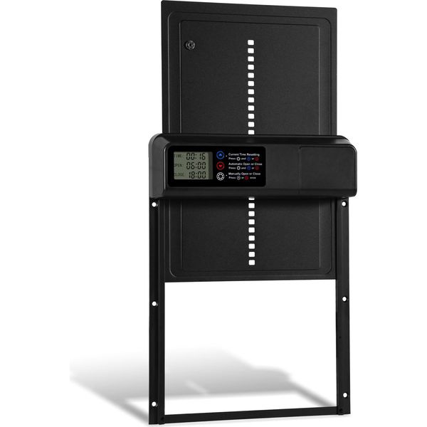 Clanmacy Apriporta Per Polli, Porta Automatica Per Polli, Apriporta Per Pollai, Porta Automatica Per Polli Porta Automatica Per Polli In Alluminio Con Impermeabile, Timer, Manuale-image