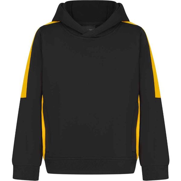 Finden & Hales - Felpa Con Cappuccio "Team"" Per Bambini RW9405 (140) (Nero/Oro)"-image