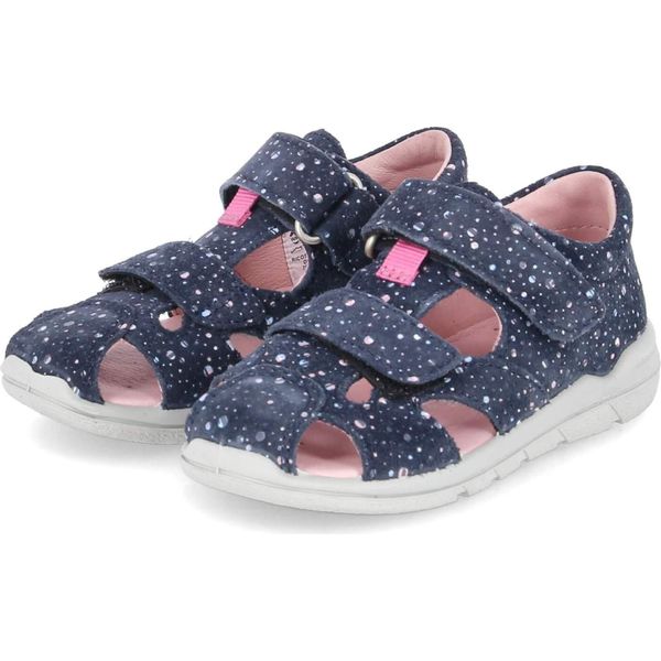 Mini Sandali Pepino Per Bambini Kasi In Pelle Scamosciata Color Blu Scuro Misura: 25-image