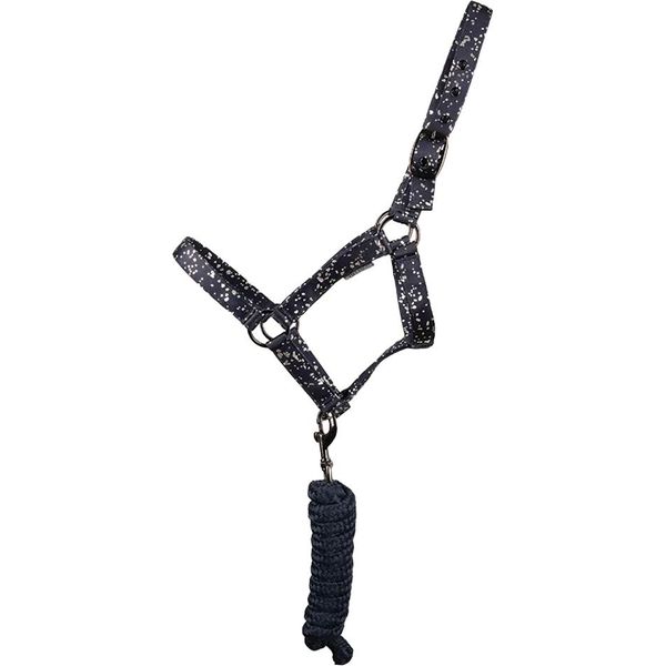Hy - Cavezza E Guinzaglio "Elevate Allure"" BZ5950 (Pony) (Blu Navy/Metallo)"-image