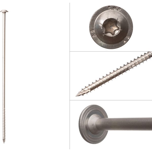 Viti A Testa Bombata A2 In Acciaio Inox 8 X 300 Mm Torx 40 - Confezione Da 50 Pezzi-image