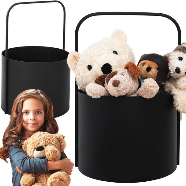 Cesto Portagiochi Oganizer Per Giocattoli - Cesto Portaoggetti Per La Cameretta Dei Bambini - Borsa Portaoggetti Per Bambini 35X52 Cm - Riordino - Cesto Per Il Bucato-image