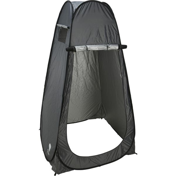 1.09 Tenda Spogliatoio Pop Up Con Cerniera - Circa 190 X 110 Cm - Tenda Da Campeggio Per Toilette In Grigio-image