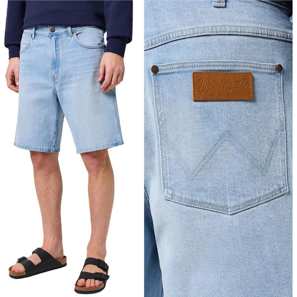 Wrangler Uomo, Pantaloncini Frontier Short, Vestibilità Regolare, W33, Blu, Pantaloncini, Pantaloni,-image