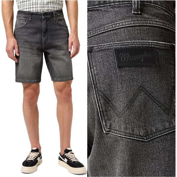 Wrangler Uomo, Pantaloncini Frontier Short, Vestibilità Regolare, W31, Grigio, Pantaloncini, Pantaloni,-image