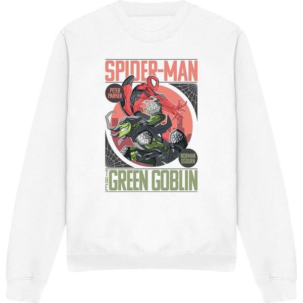 Spider-Man - Felpa "Vs"" Per Uomo/Donna Unisex TV14976 (S) (Bianco)"-image
