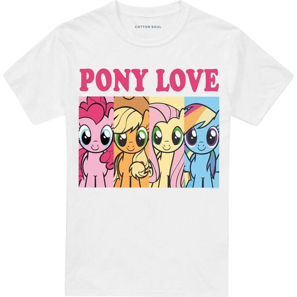 My Little Pony - Maglietta "Pony Love"" Da Uomo TV15022 (M) (Bianco)"-image