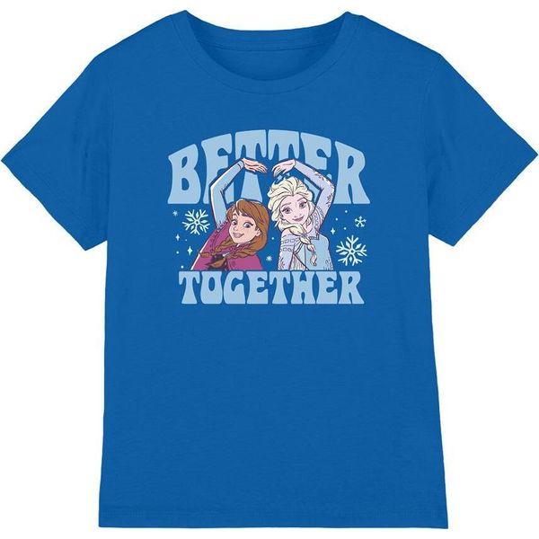 Frozen - Maglietta "Better Together"" Per Bambini TV15084 (128) (Blu Reale)"-image