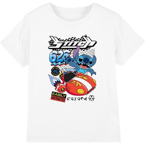 Lilo & Stitch - Maglietta "626"" Per Bambini TV15114 (104) (Bianco)"-image