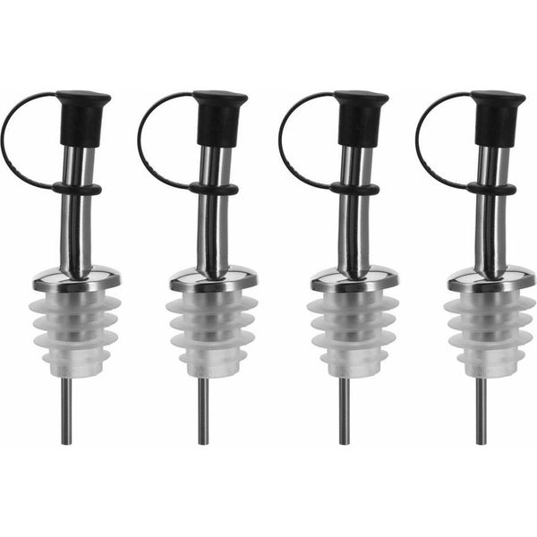 Westmark 4 AusgießEr Inox Standard, Silikonkorken,SchlaufenkäPpchen, 453322E3-image