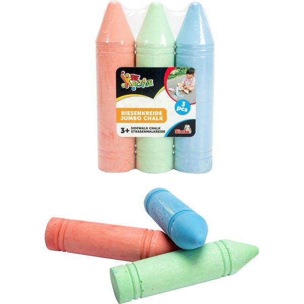 Simba Dickie 106336213 - 3 Pastelli Da Colorare Per Strada Jumbo-image