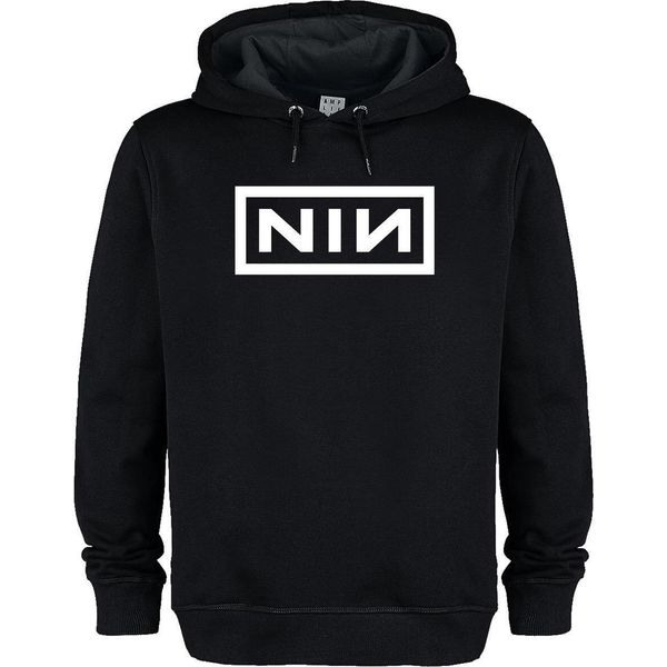 Amplified - Felpa Con Cappuccio Logo Per Uomo/Donna Unisex GD2156 (Xl) (Nero)-image