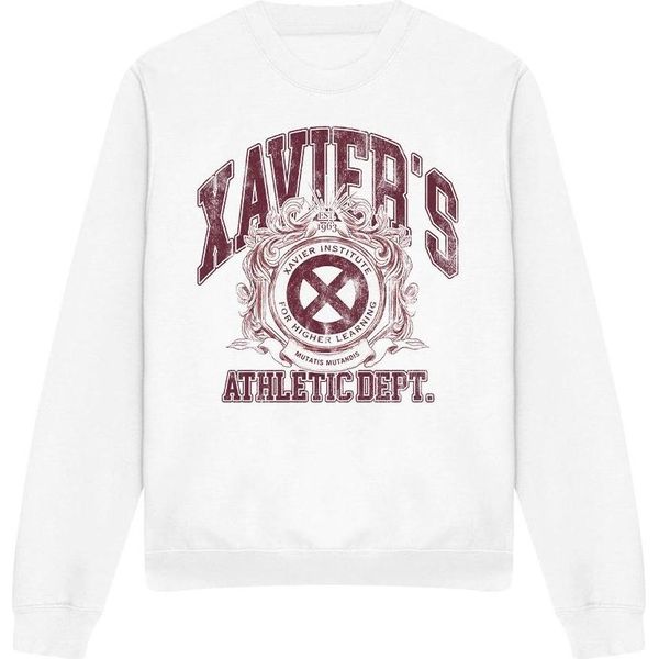 Marvel - Felpa "X-Men Athletic Dept"" Per Uomo/Donna Unisex TV15201 (S) (Bianco)"-image