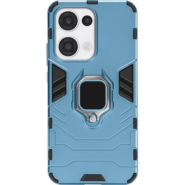 Avizar, Cover Per Oppo Reno 13 Con Supporto Ad Anello Antiurto, Blu-image