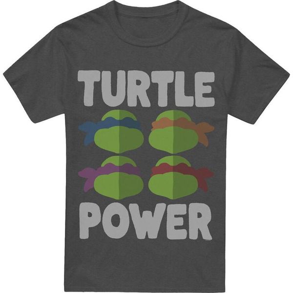 Teenage Mutant Ninja Turtles - Maglietta "Turtle Power"" Per Uomo/Donna Unisex TV15205 (Xl) (Charcoal)"-image