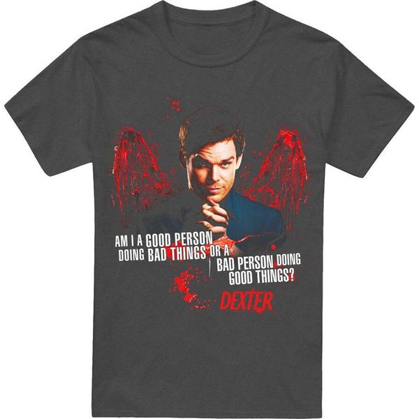 Dexter - Maglietta "Good Bad"" Per Uomo/Donna Unisex TV15342 (Xl) (Charcoal)"-image