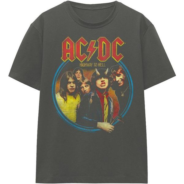 Ac/Dc - Maglietta "Highway To Hell"" Per Uomo/Donna Unisex TV15425 (S) (Charcoal)"-image