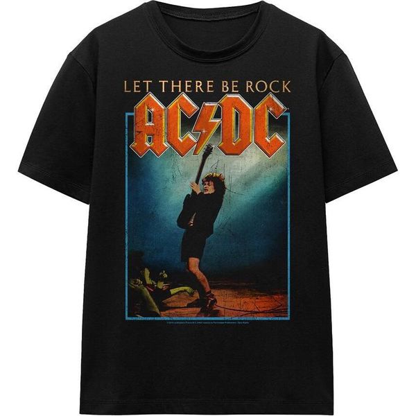 Ac/Dc - Maglietta "Let There Be Rock"" Per Uomo/Donna Unisex TV15429 (M) (Nero)"-image