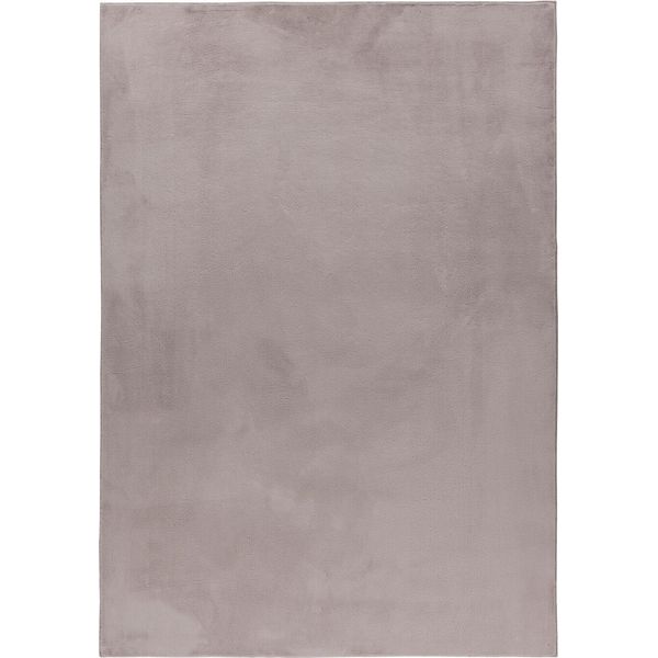 Tappeto A Pelo Alto Pouffy Beige 140 X 200 Cm-image