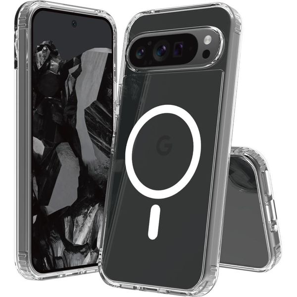 Custodia Magnetica Per Google Pixel 10 Pro Xl, Compatibile Con Magsafe, Custodia Trasparente Per Telefono Clear-image