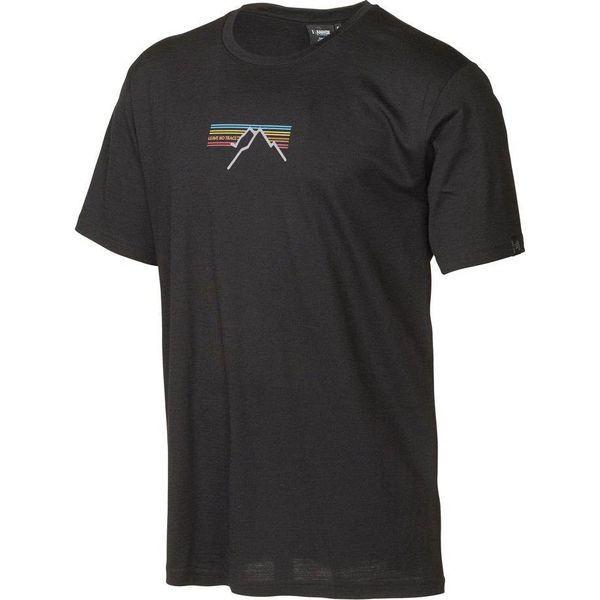 T-Shirt Ivanhoe Uw Ceasar Sunset Per Uomo - 100% Lana Extra Fine - Nero-image