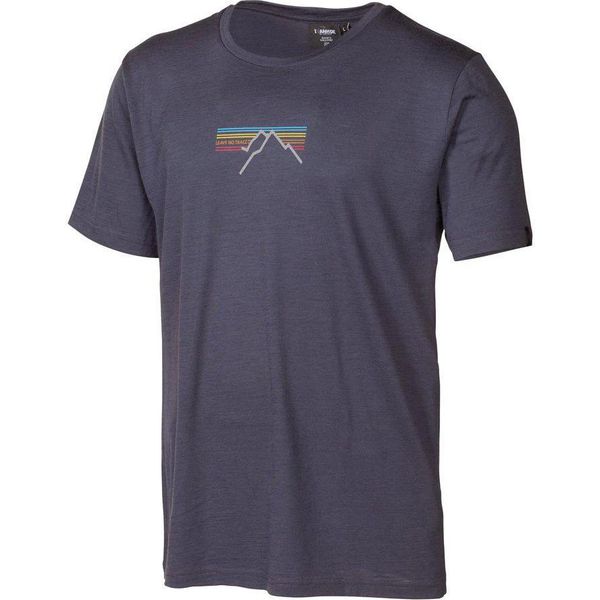 T-Shirt Ivanhoe Uw Ceasar Sunset Per Uomo - 100% Lana Extra Fine - Blu-image