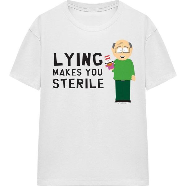 South Park - Maglietta "Mentire Rende Sterili"" Per Uomo/Donna Unisex TV15960 (L) (Bianco)"-image
