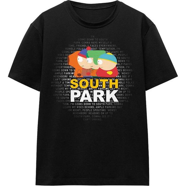 South Park - Maglietta "Lyrics"" Per Uomo/Donna Unisex TV15961 (S) (Nero)"-image