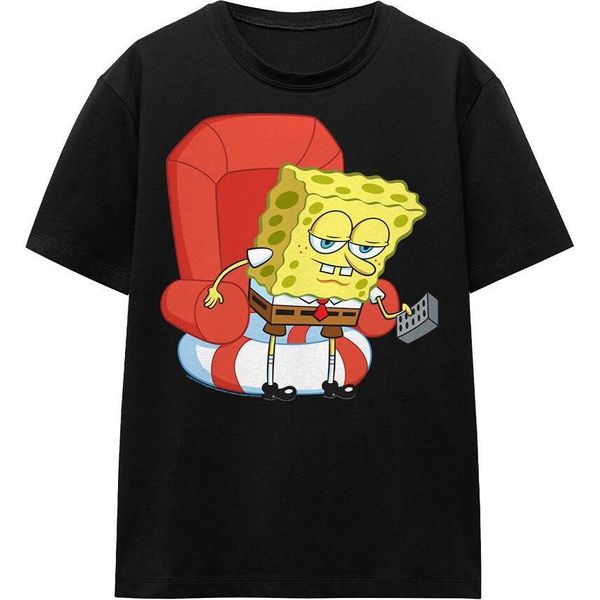 Spongebob Squarepants - Maglietta "Head Out Meme"" Per Uomo/Donna Unisex TV15990 (Xxl) (Nero)"-image