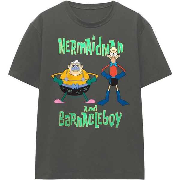 Spongebob Squarepants - Maglietta Da Uomo/Donna Unisex TV15993 (Xl) (Charcoal)-image