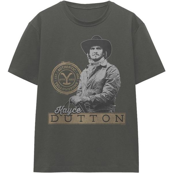 Yellowstone - Maglietta Uomo/Donna Unisex TV16984 (Xl) (Carbone)-image