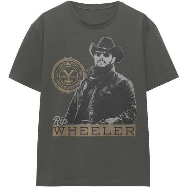 Yellowstone - Maglietta Uomo/Donna Unisex TV16987 (L) (Carbone)-image