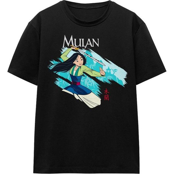 Mulan - Maglietta "Spada Nel Vento"" Per Uomo/Donna Unisex TV17046 (L) (Nero)"-image