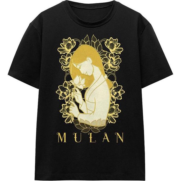 Mulan - Maglietta "Golden Garden"" Per Uomo/Donna Unisex TV17087 (S) (Nero)"-image
