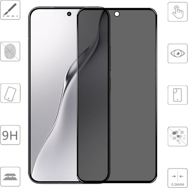 Per Xiaomi 15 2X 2.5D 0,26 Mm Privacy Screen Protector Vetro Temperato Pellicola Protettiva-image