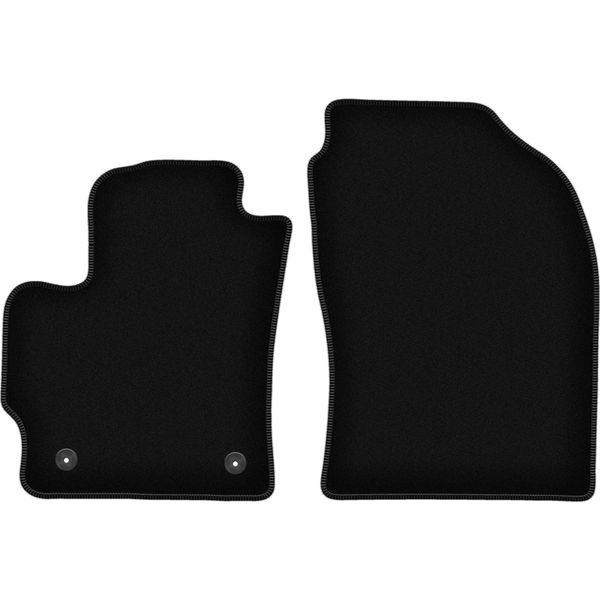 Wielganizator Tappetini Anteriori In Velluto Per Toyota Corolla E21 (2019-, Station Wagon/Berlina) Neri, Set 2 Pz, Con Fissaggi-image