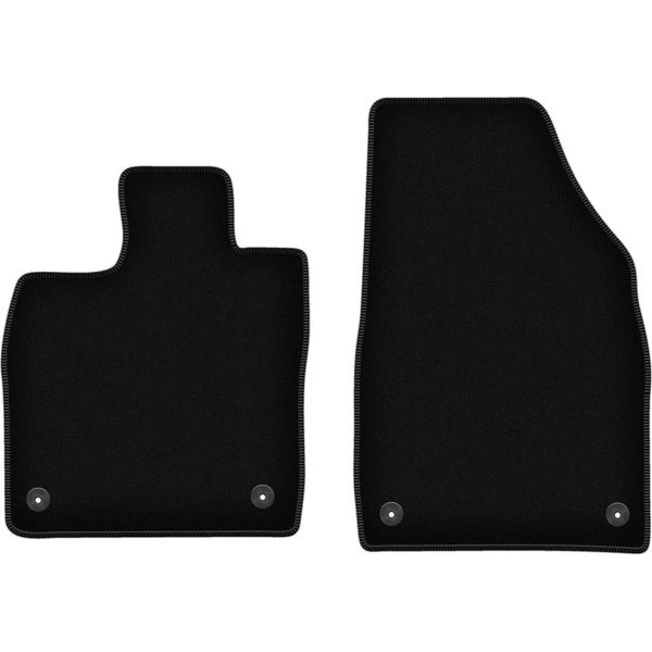 Wielganizator Tappetini Anteriori In Velluto Per Vw ID.5 (2021-, Elettrica) Neri, Set 2 Pz, Con Fissaggi-image