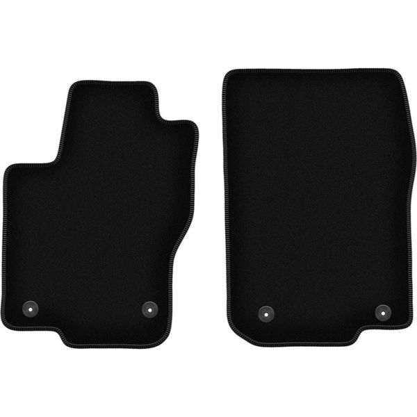Wielganizator Tappetini Anteriori In Velluto Per Mercedes Gle W292 (2015-2019, Suv) Neri, Set 2 Pz, Con Fissaggi-image