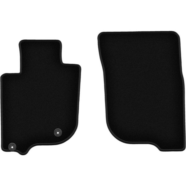 Wielganizator Tappetini Anteriori In Velluto Per Mitsubishi L200 Vi (2019-, Pickup) Neri, Set 2 Pz, Con Fissaggi-image